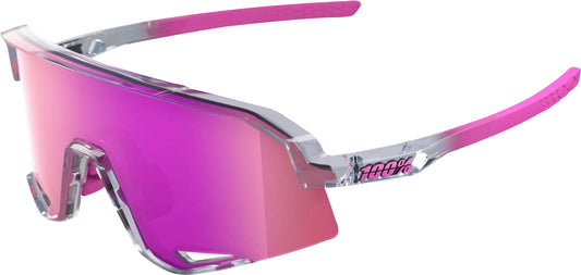 100% Slendale Cycling Sunglasses - Polished Translucent Grey