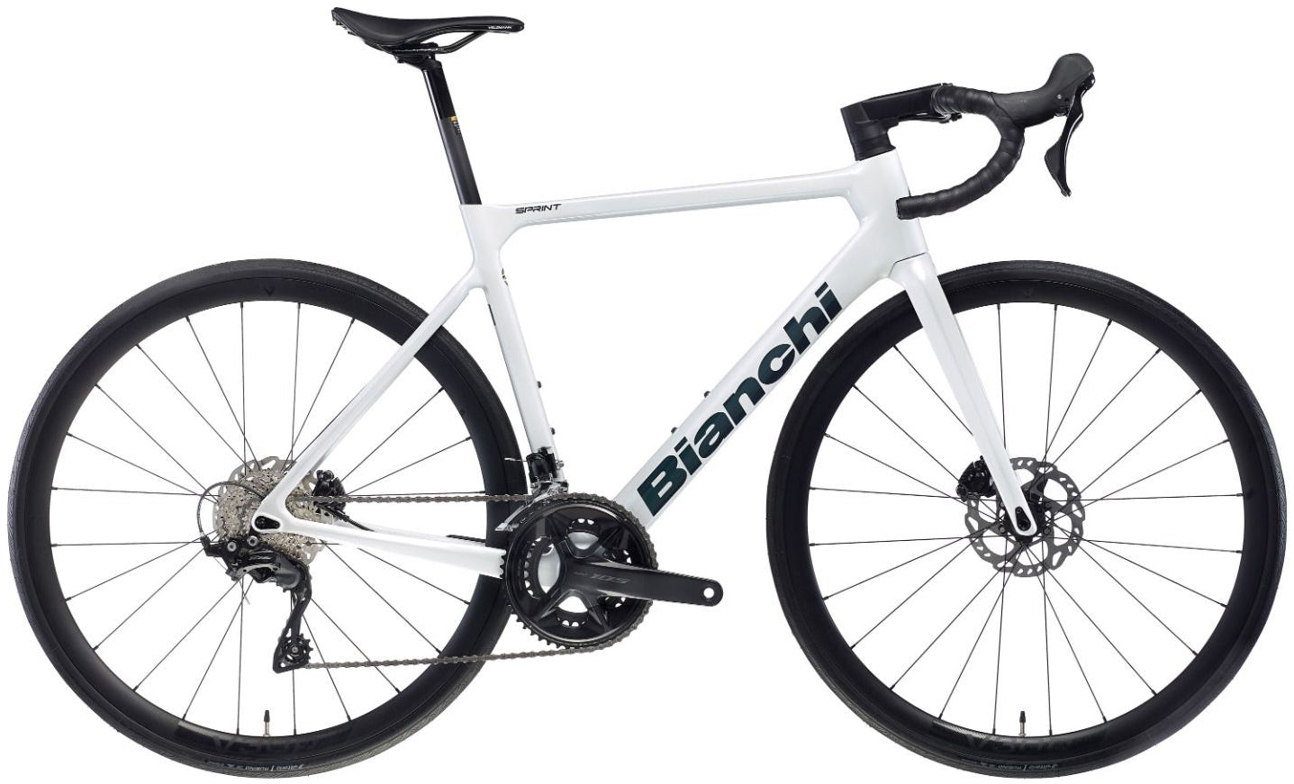 Bianchi Sprint 105 Carbon Road Bike 2026 - White – Start Fitness
