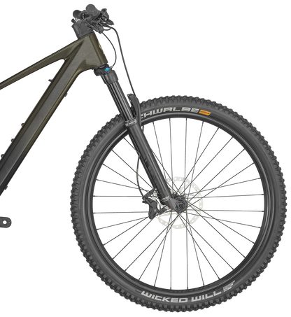 Scott Lumen eRide 910 Cabon Electric Full Suspension Mountain Bike 2024 - Olive Green