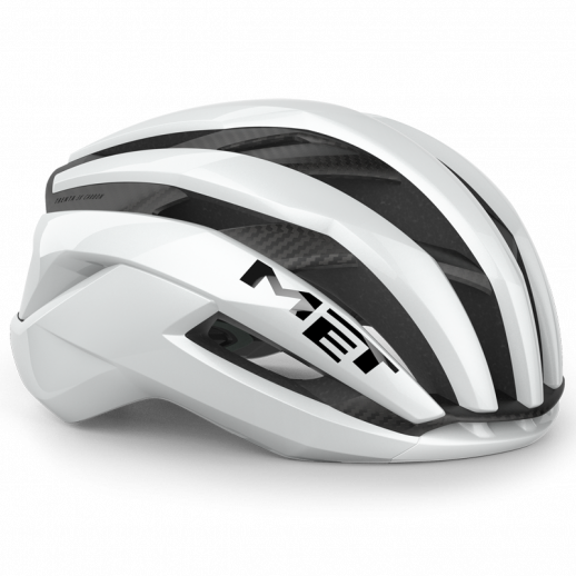 MET Trenta 3K Carbon Airframe Road Cycling Helmet - White