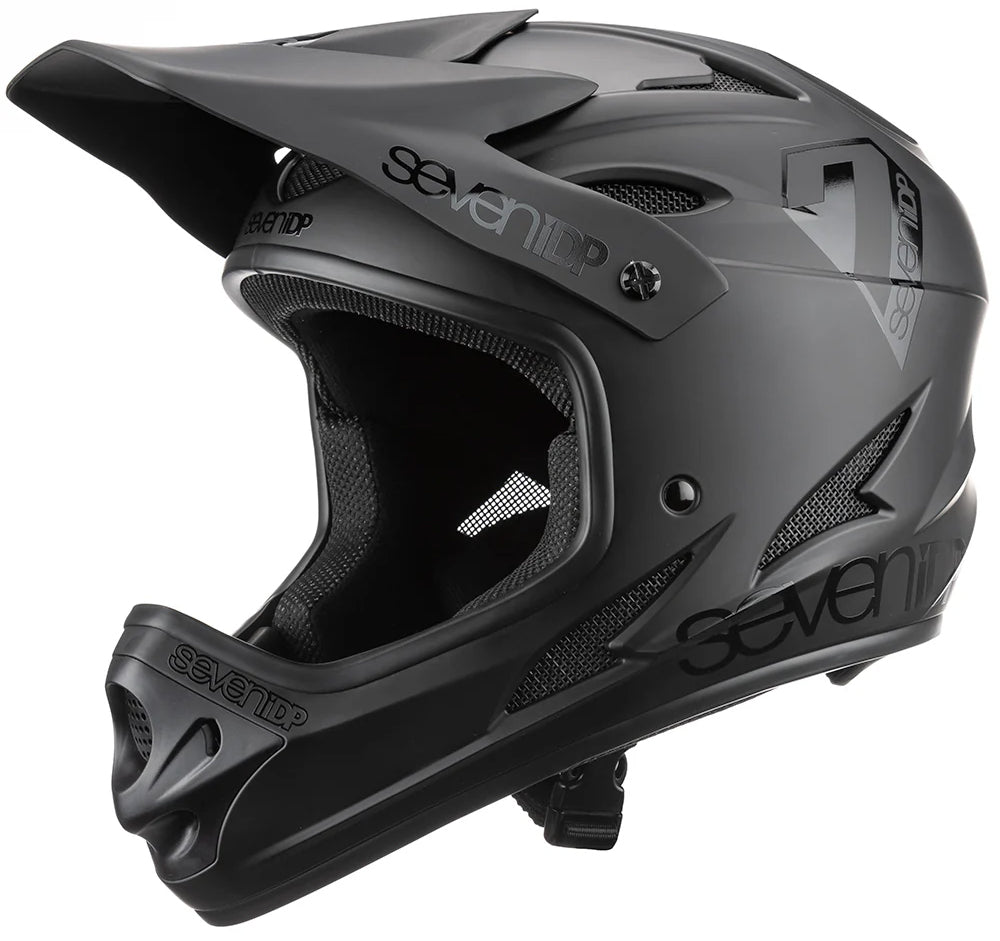 7iDP M1 Full Face Cycling Helmet Black Start Fitness