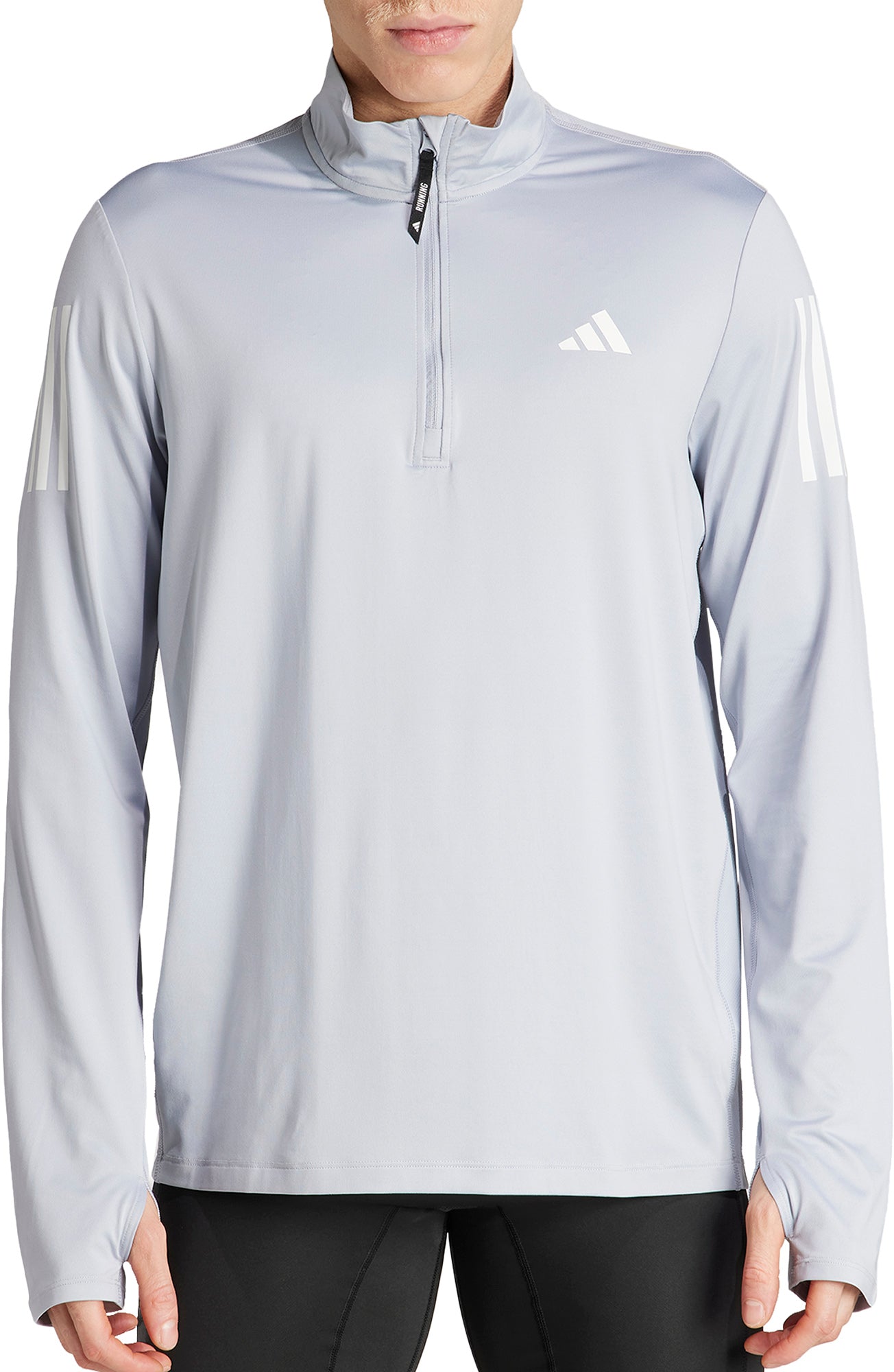 Half Zip Grey Adidas Sweatshirt Adidas Own The Run Half Zip Long