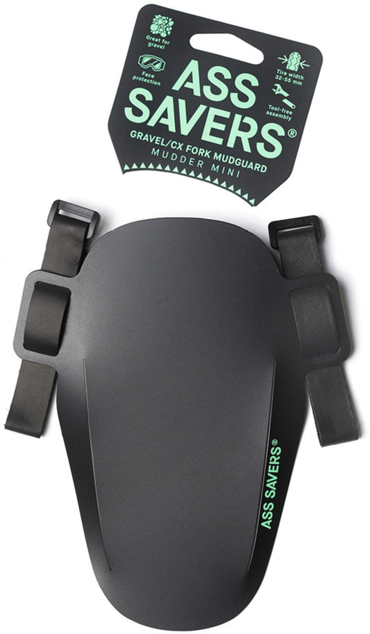 Ass Savers Mudder Mini Front Mudguard - Black