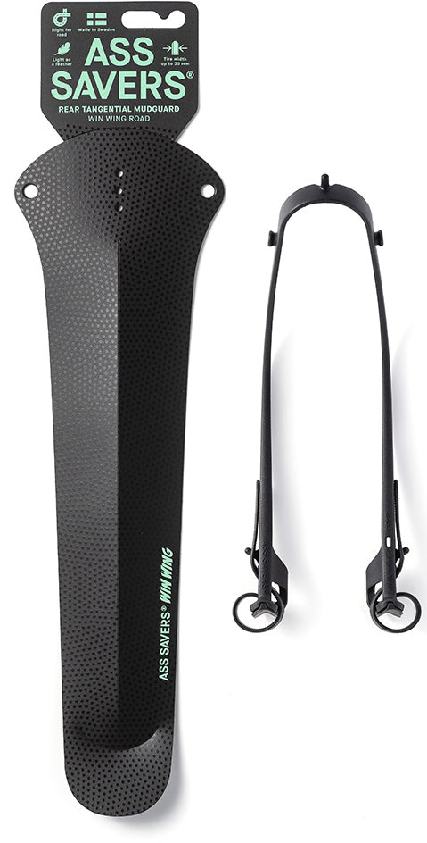 Ass Savers Win Wing 2 Road Rear Mudguard - Black