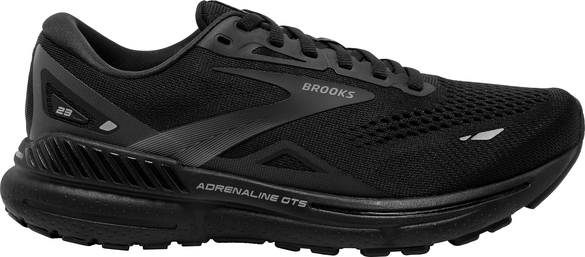 Brooks Adrenaline GTS 23 WIDE FIT Mens Running Shoes Black Start Fitness