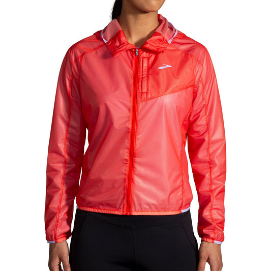 Brooks All Altitude Womens Running Jacket - Red