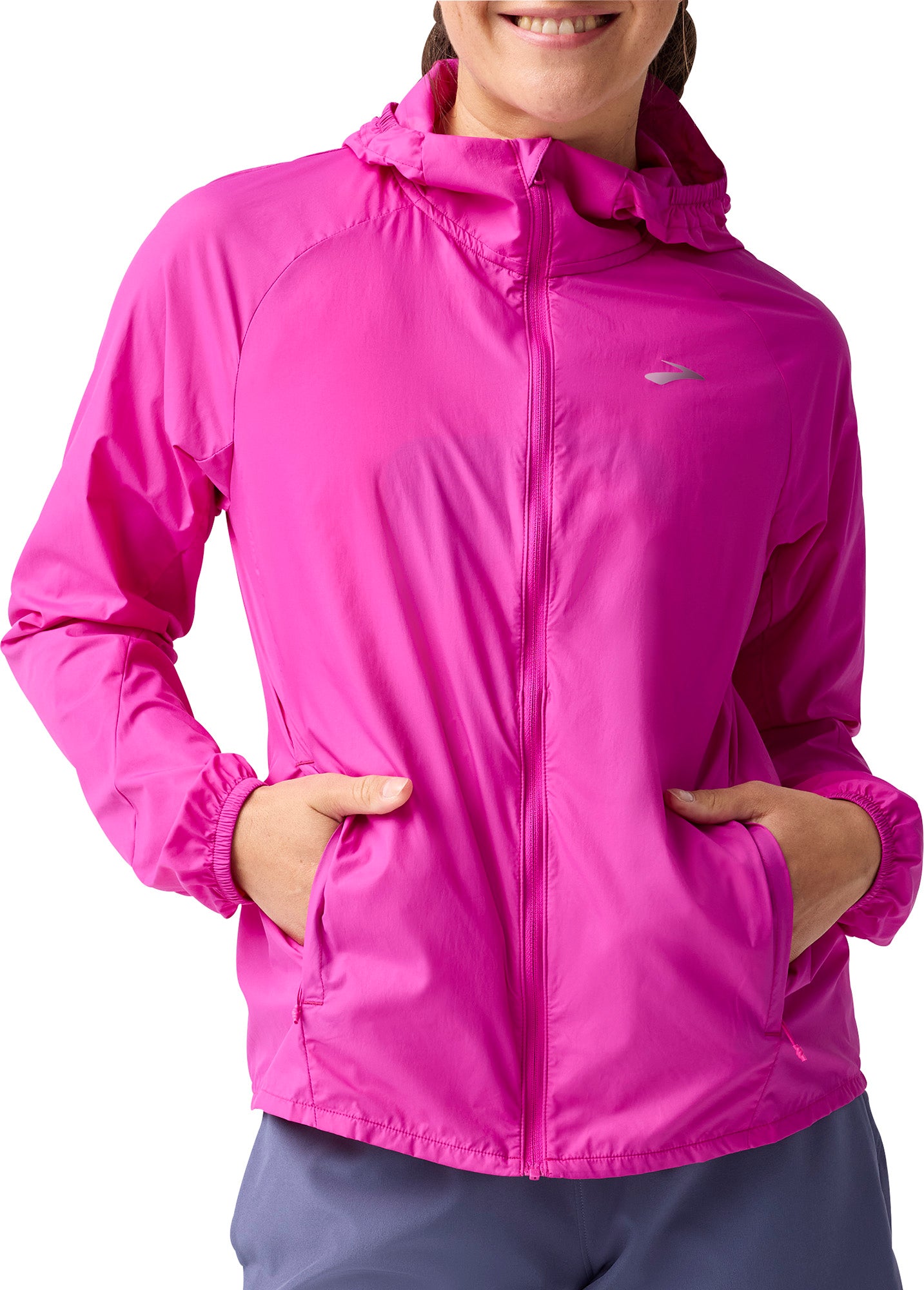 Brooks Canopy 2.0 Packable Womens Running Jacket - Pink – Start