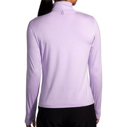 Brooks Dash 2.0 Half Zip Long Sleeve Womens Running Top - Purple