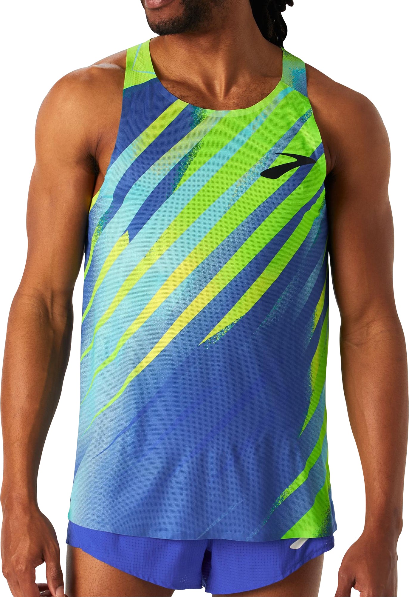 Brooks Elite Mens Running Vest - Blue – Start Fitness