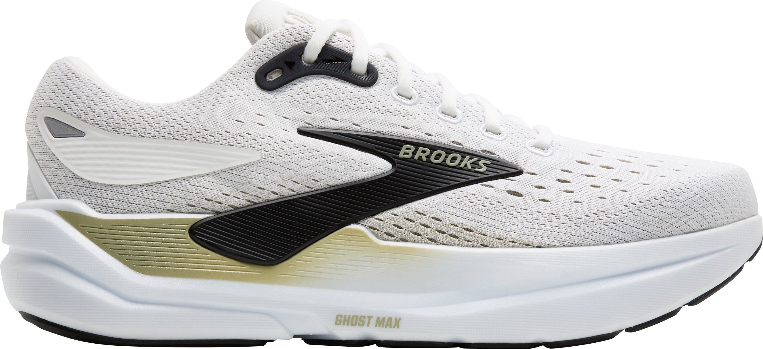 Brooks Ghost Max 3 WIDE FIT (2E) Mens Running Shoes - White  display picture 1