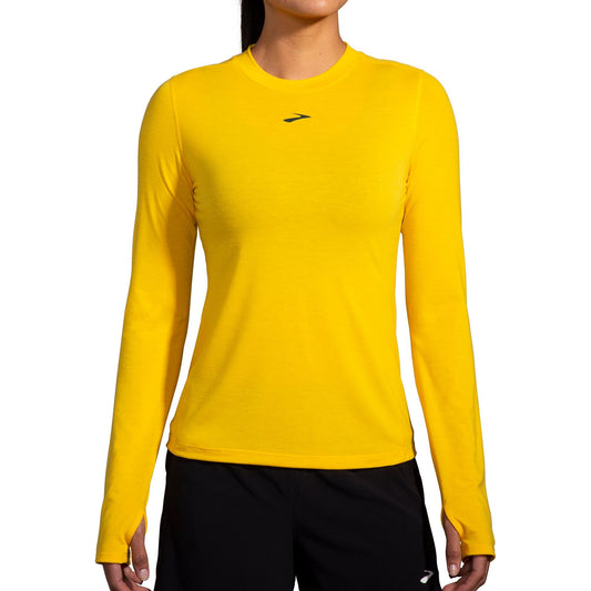Brooks High Point Long Sleeve Womens Running Top - Yellow