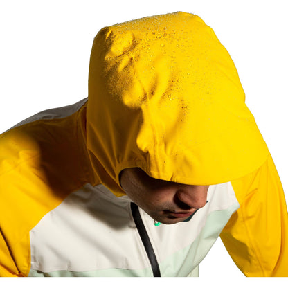 Brooks High Point Waterproof Mens Running Jacket - Yellow