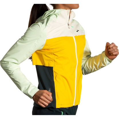 Brooks High Point Waterproof Womens Running Jacket - Yellow