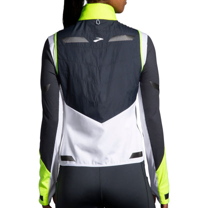 Brooks Run Visble Insulated Gilet Back View