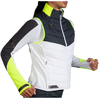 Brooks Run Visble Insulated Gilet Side - Side View