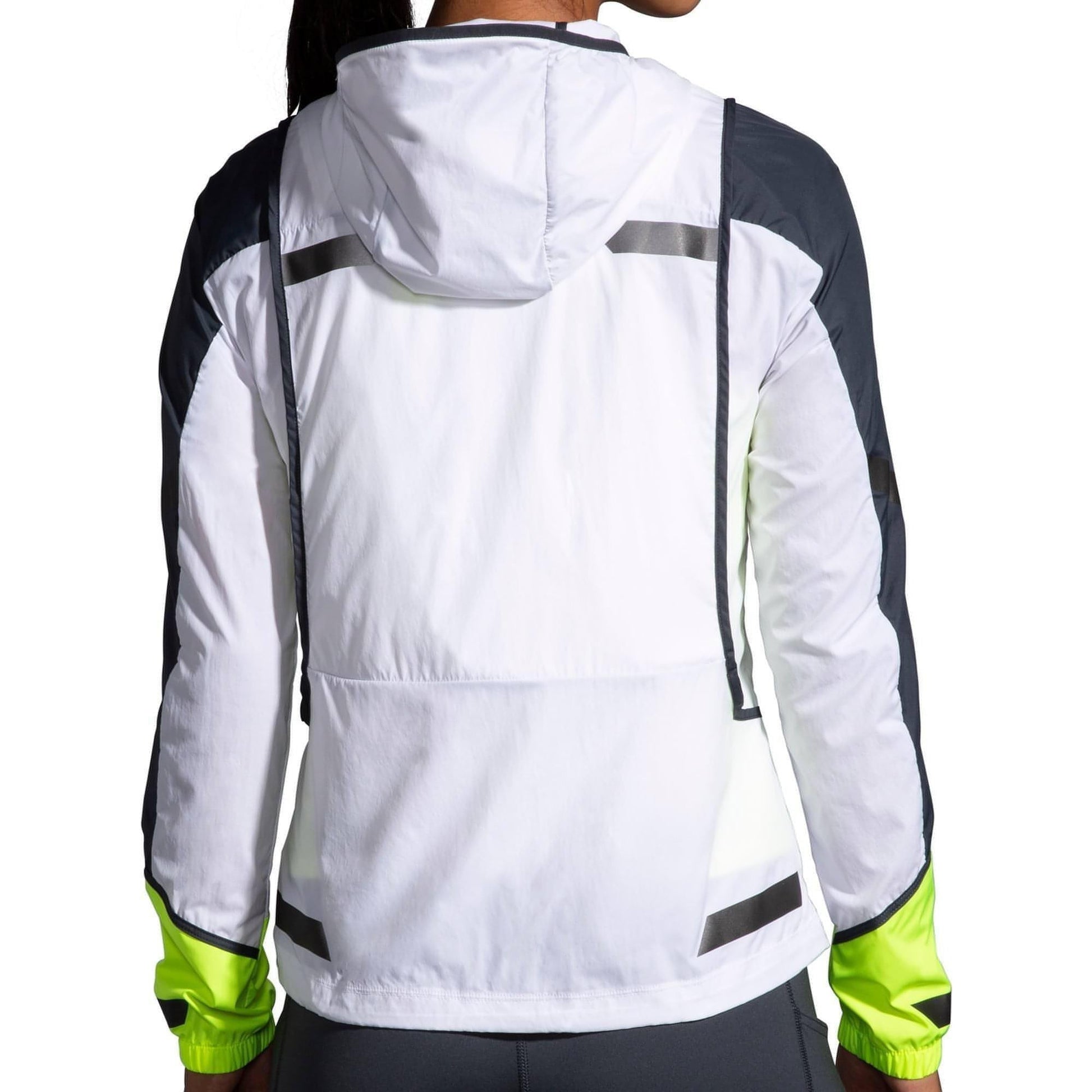Brooks Run Visible Convertible Jacket Back View
