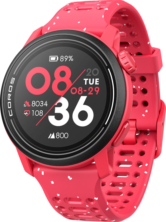COROS PACE 3 Premium Silicone Strap GPS Watch - Red
