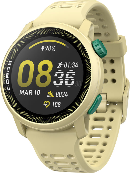 COROS PACE 3 Premium Silicone Strap GPS Watch - Yellow