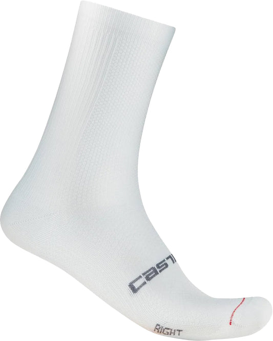 Castelli Espresso 18 Cycling Socks - White