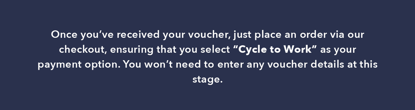 Step three - Submit your order for cycle to work - information block for submitting your order 