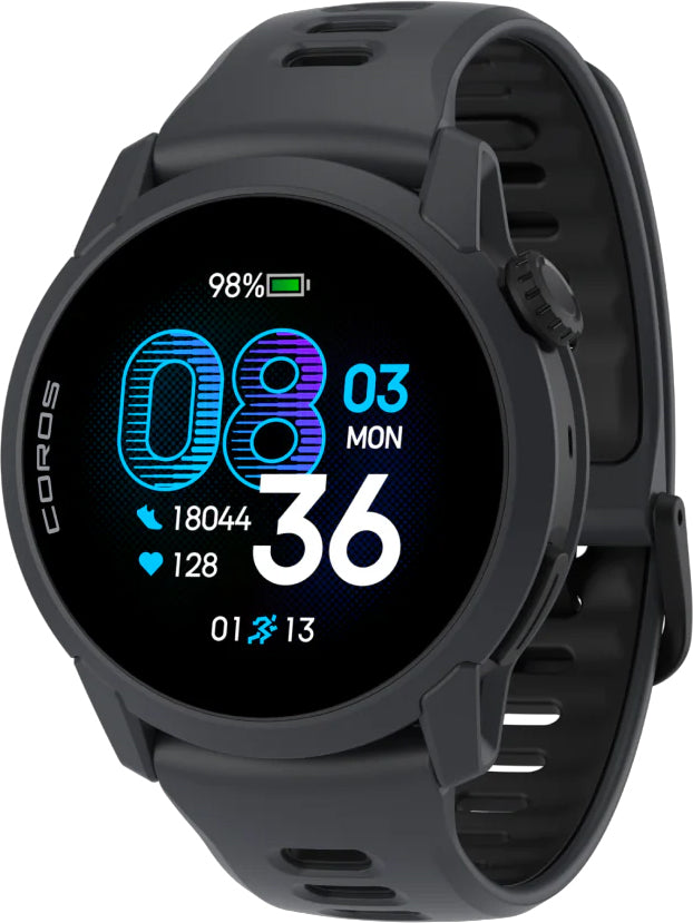 COROS PACE 4 Silicone Strap GPS Sport Watch - Black – Start Fitness