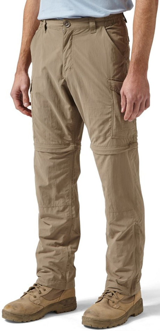 Craghoppers Nosilife Convertible II (Long) Mens Walking Trousers - Brown