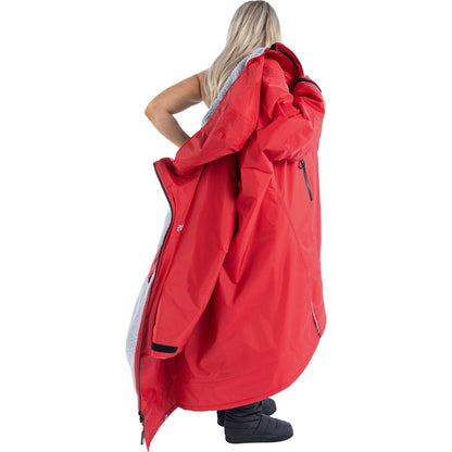 Dryrobe Advance Long Sleeve Changing Robe - Red