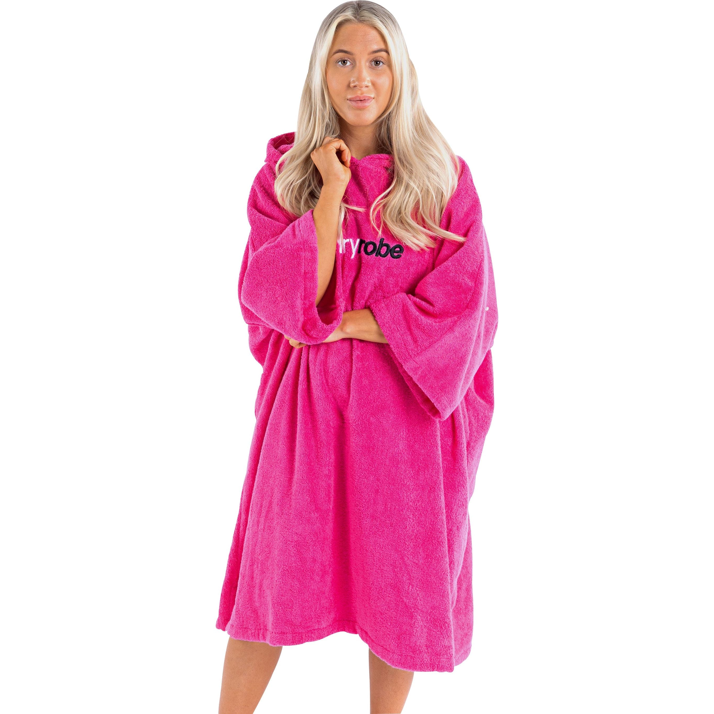 Dryrobe Organic Towel Changing Robe Pink Start Fitness