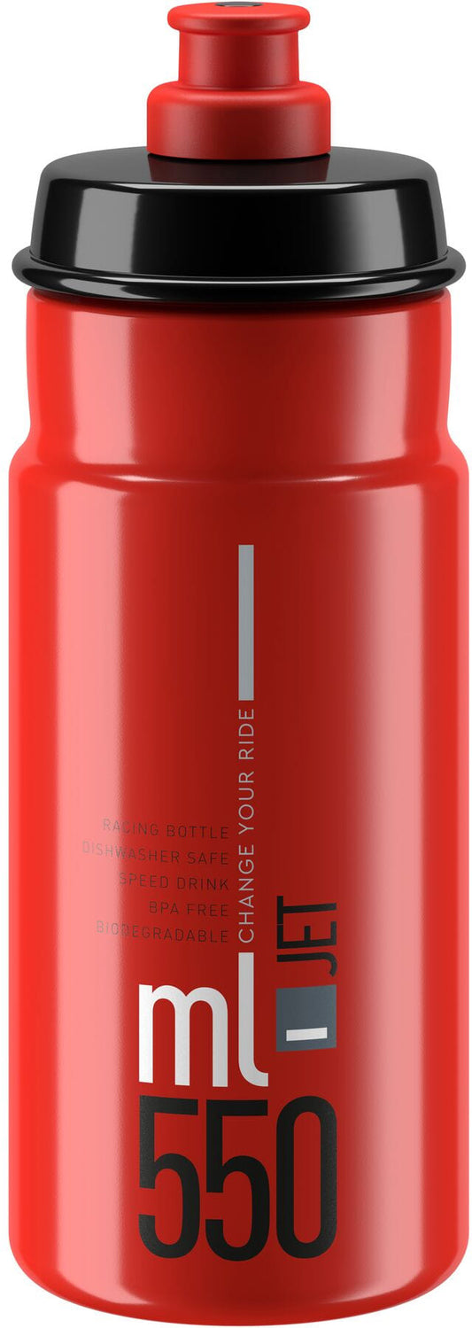 Elite Jet Biodegradable 550ml Water Bottle - Red