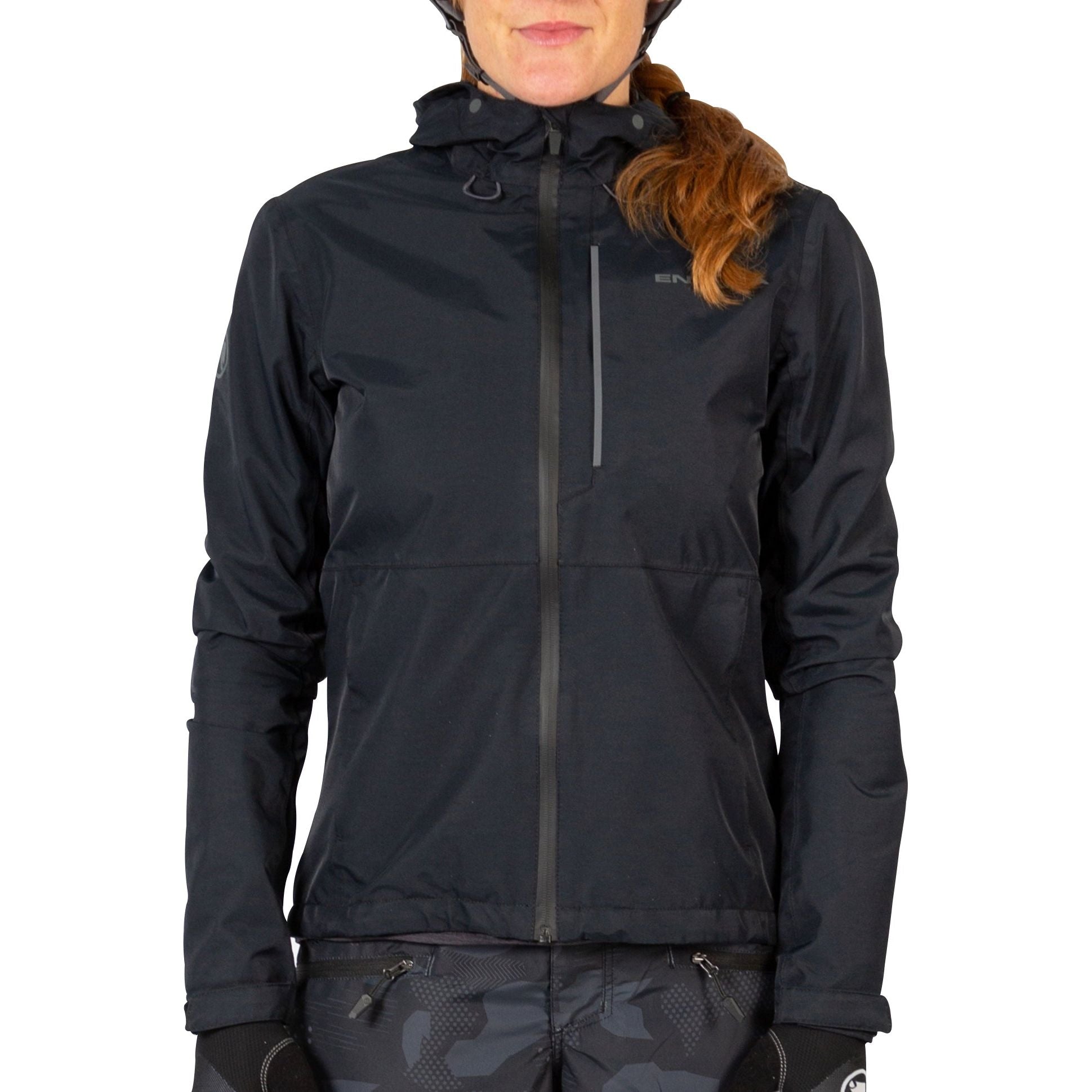 Endura Hummvee Waterproof Hooded Womens Cycling Jacket Black