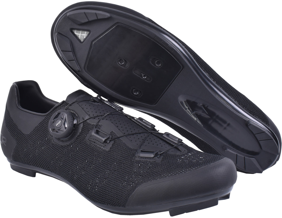 FLR F-11 XD-Knit Pro Mens Road Cycling Shoes - Black – Start Fitness