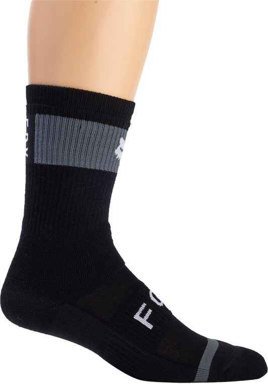 Fox 8 Inch Defend Winter Cycling Socks - Black