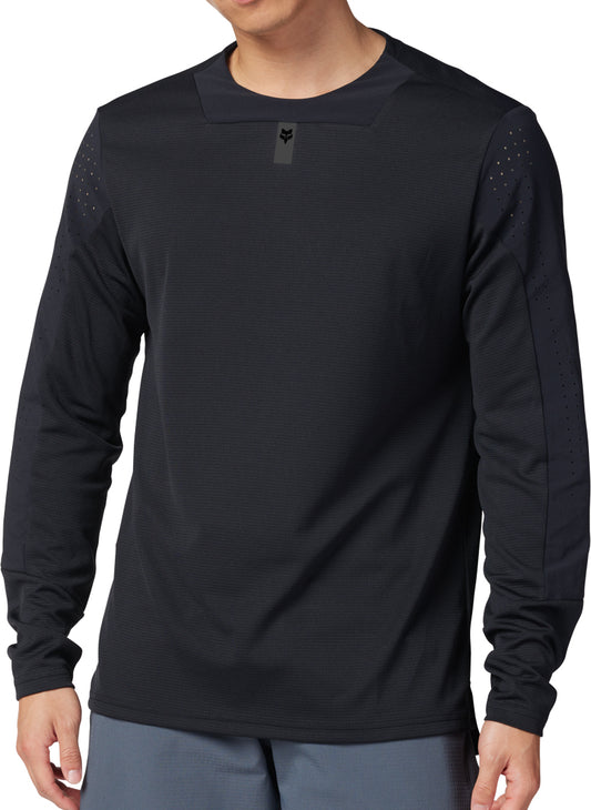 Fox Defend Long Sleeve Mens Cycling Jersey - Black