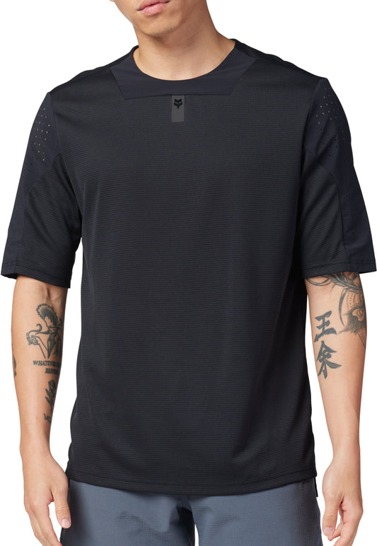 Fox Defend Short Sleeve Mens Cycling Jersey - Black