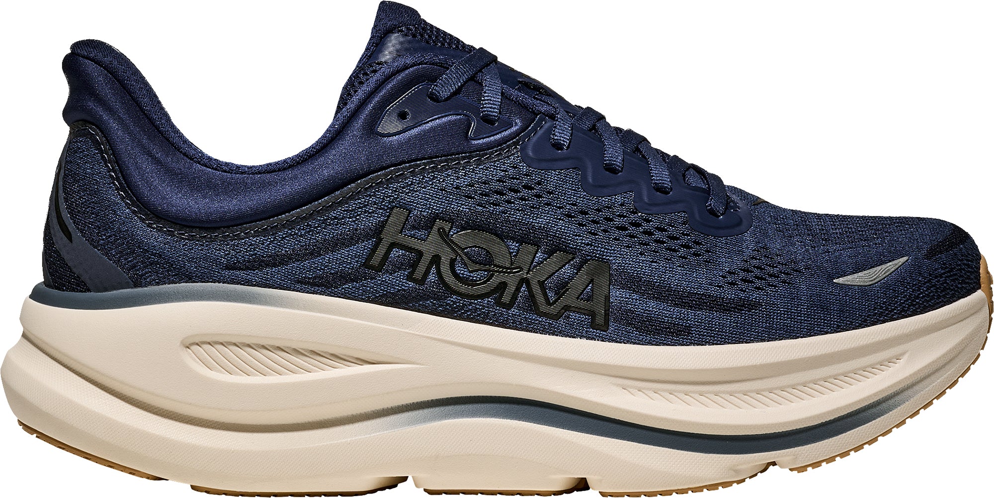 Hoka Bondi 9 WIDE FIT Mens Running Shoes - Blue – Start Fitness