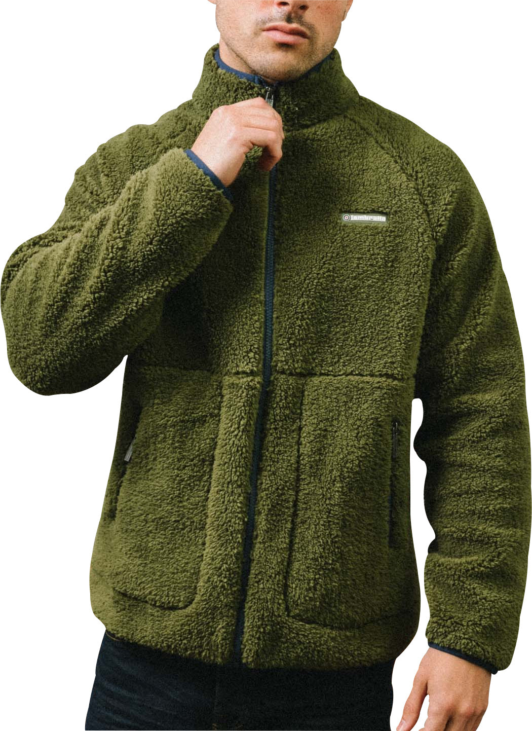 Lambretta Sherpa Mens Fleece Jacket Green – Start Fitness