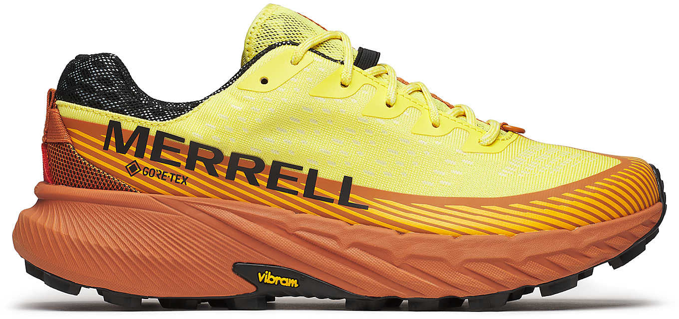  Peak × MERRELL 29.0 Merrell Agility Peak 5 GORE-TEX Mens Trail Running Shoes - Yellow