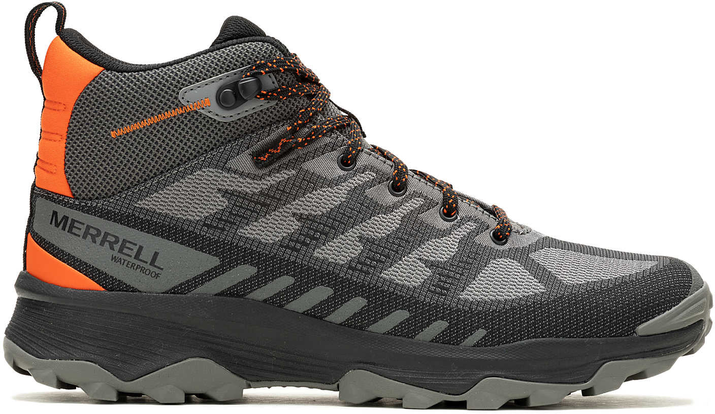 Merrell Speed Eco Mid Waterproof Mens Walking Boots Grey – Start