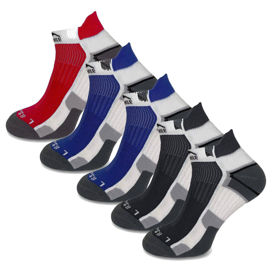 More Mile Miami Running Socks 5 Pack - Multi
