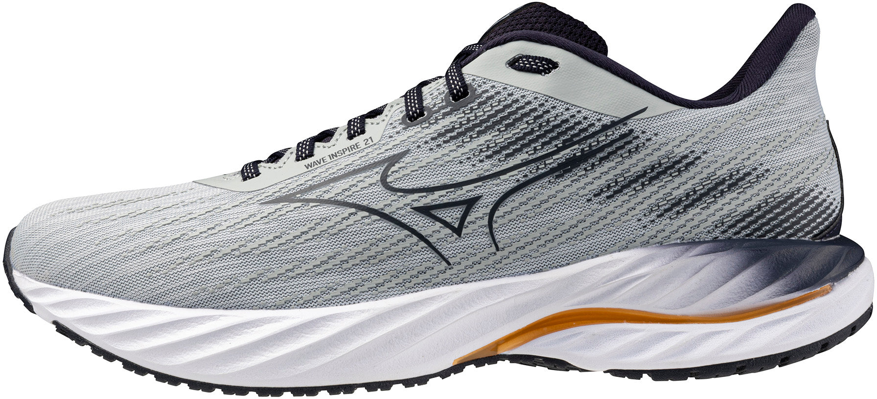 イーブ Mizuno Wave Inspire 21 Mens Running Shoes - Grey – Start Fitness