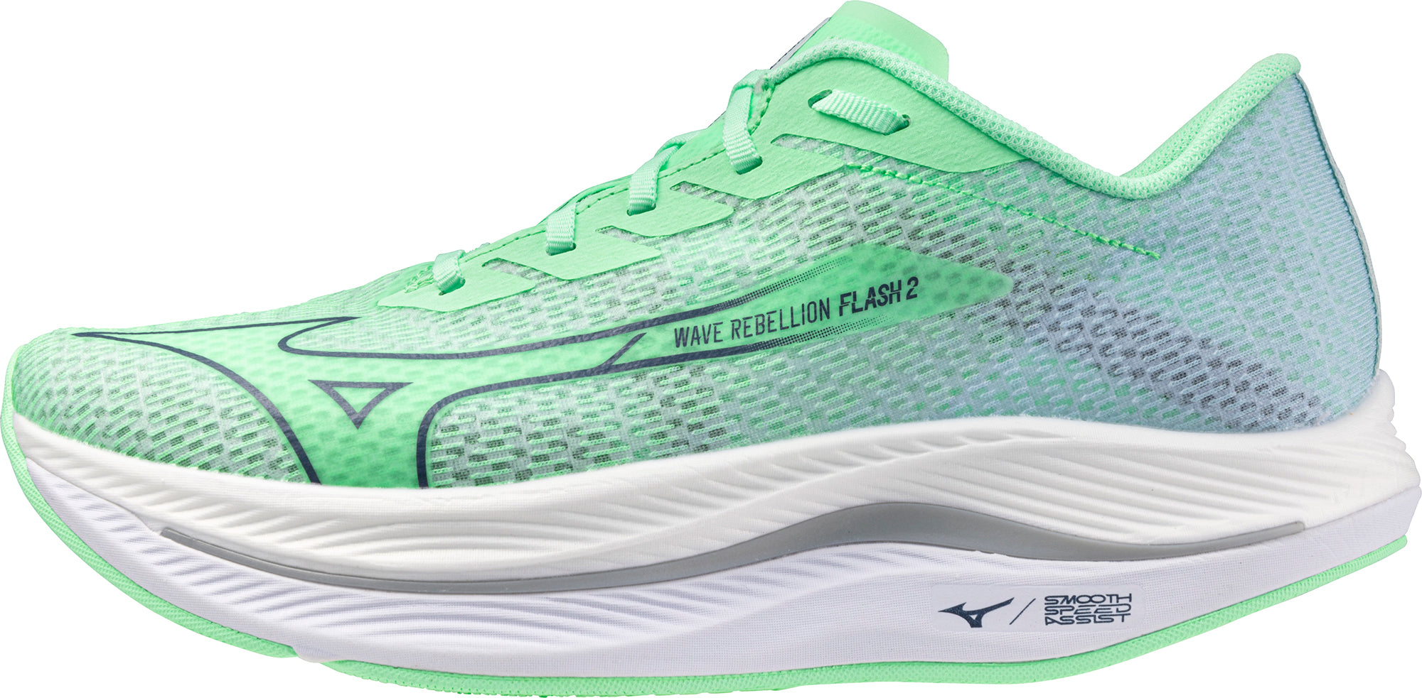 Mizuno Wave Rebellion Flash2ミントグリーン Mizuno Wave Rebellion Flash 2 Mens Running Shoes - Green – Start