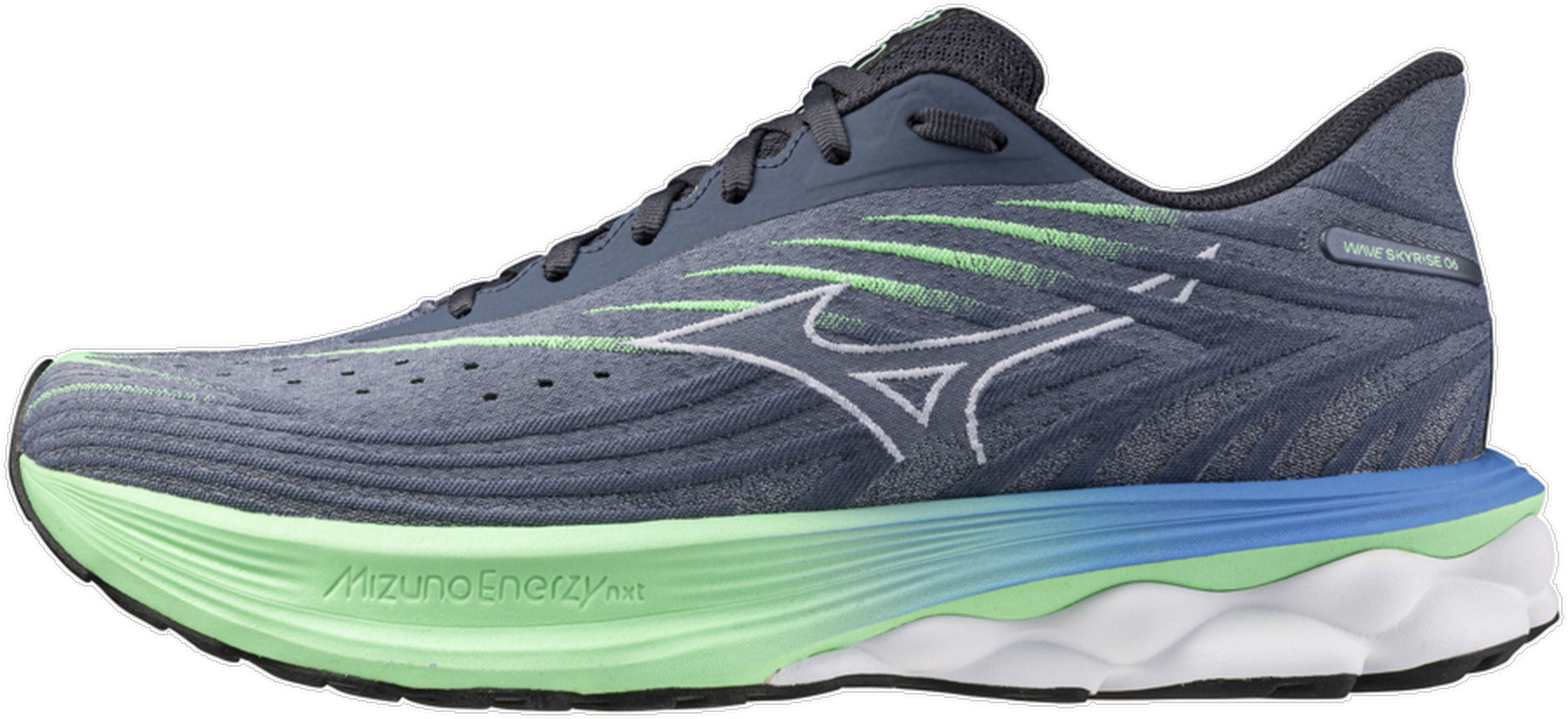 Mizuno Wave Skyrise Mens Running Shoes Blue – Start Fitness