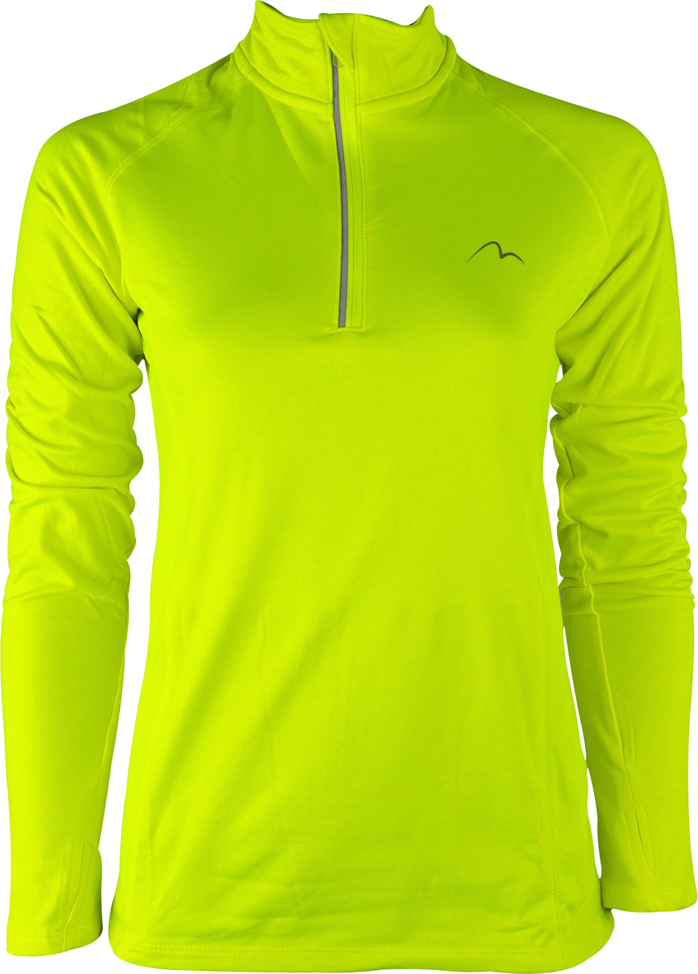 long sleeve zip running top