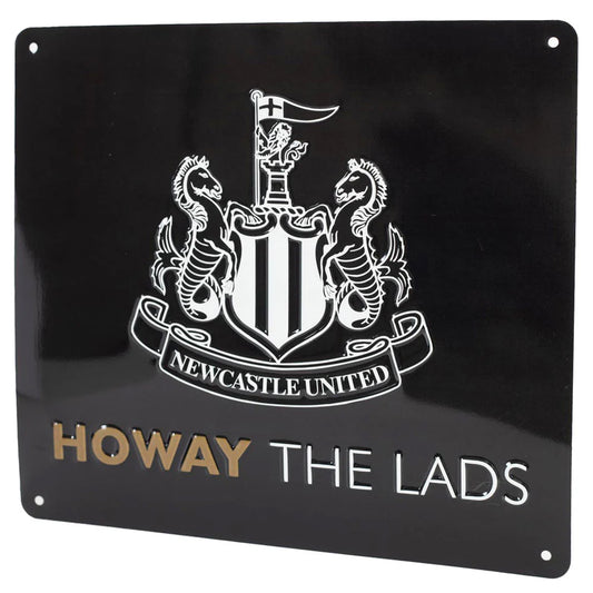 Newcastle United Howay The Lads Tunnel Sign - Black