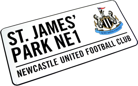 Newcastle United Metal Street Sign
