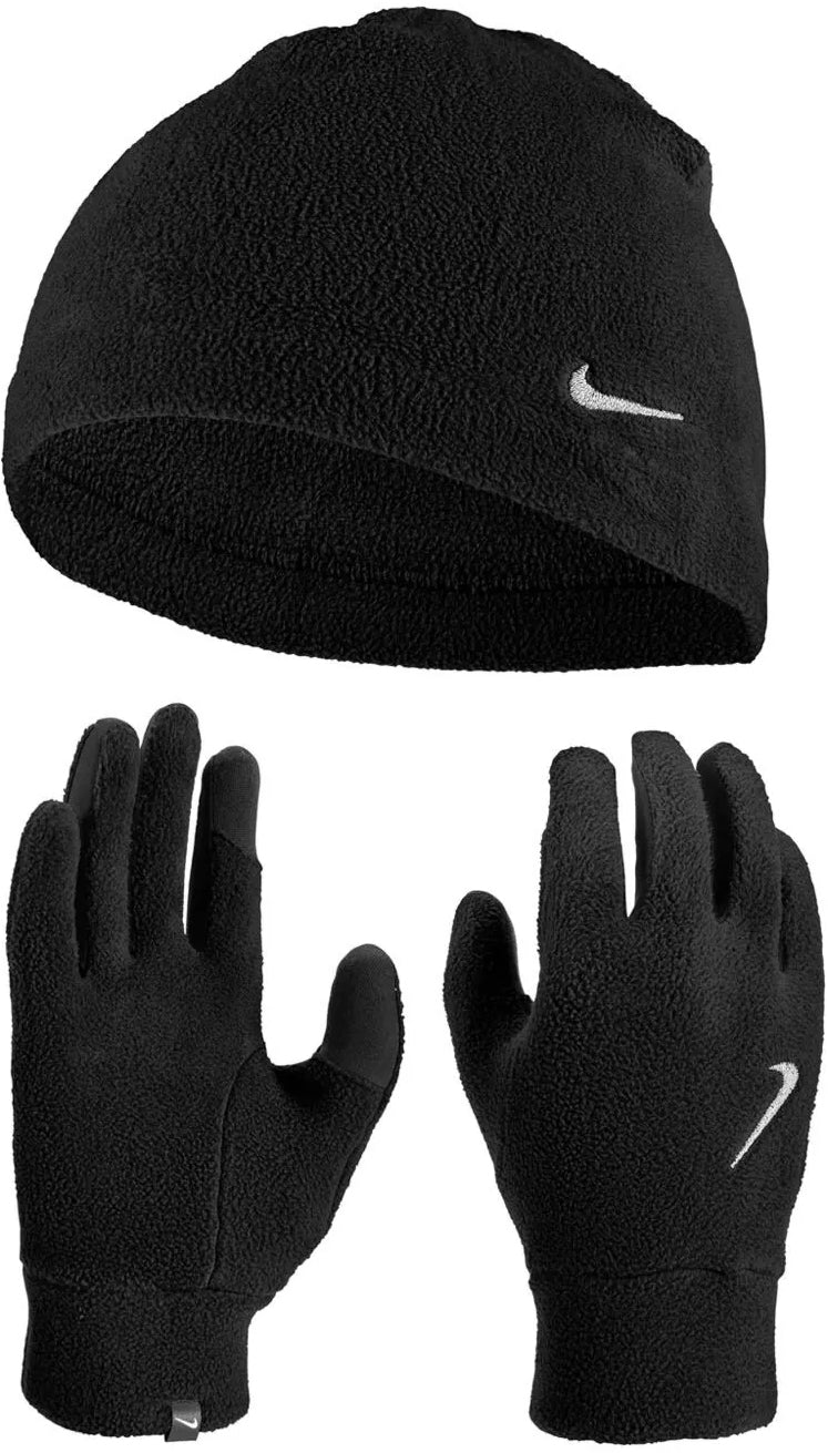 Nike Fleece Mens Hat And Glove Set Black – Start Fitness