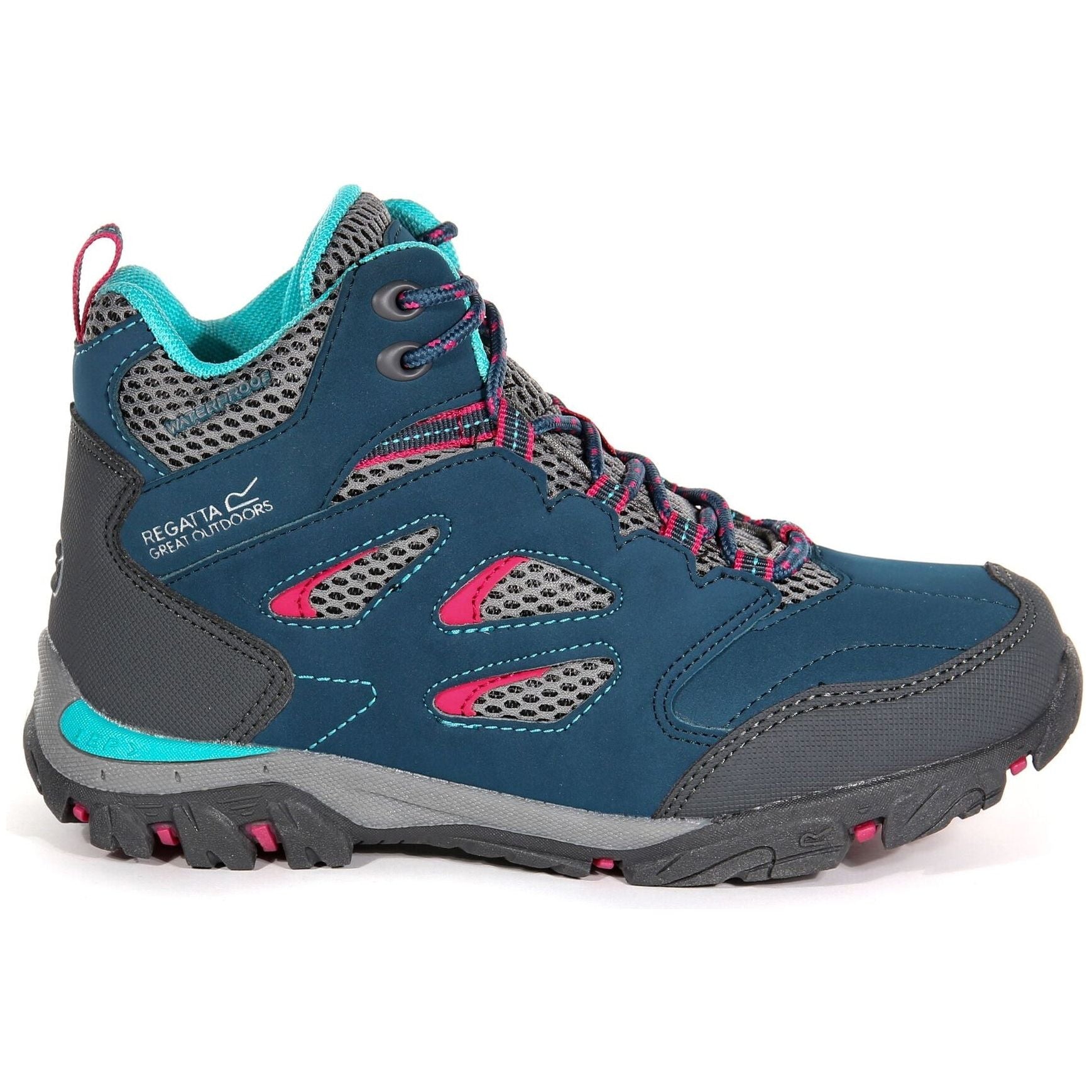 Regatta Holcombe Mid Waterproof Junior Walking Boots - Blue â Start Fitness