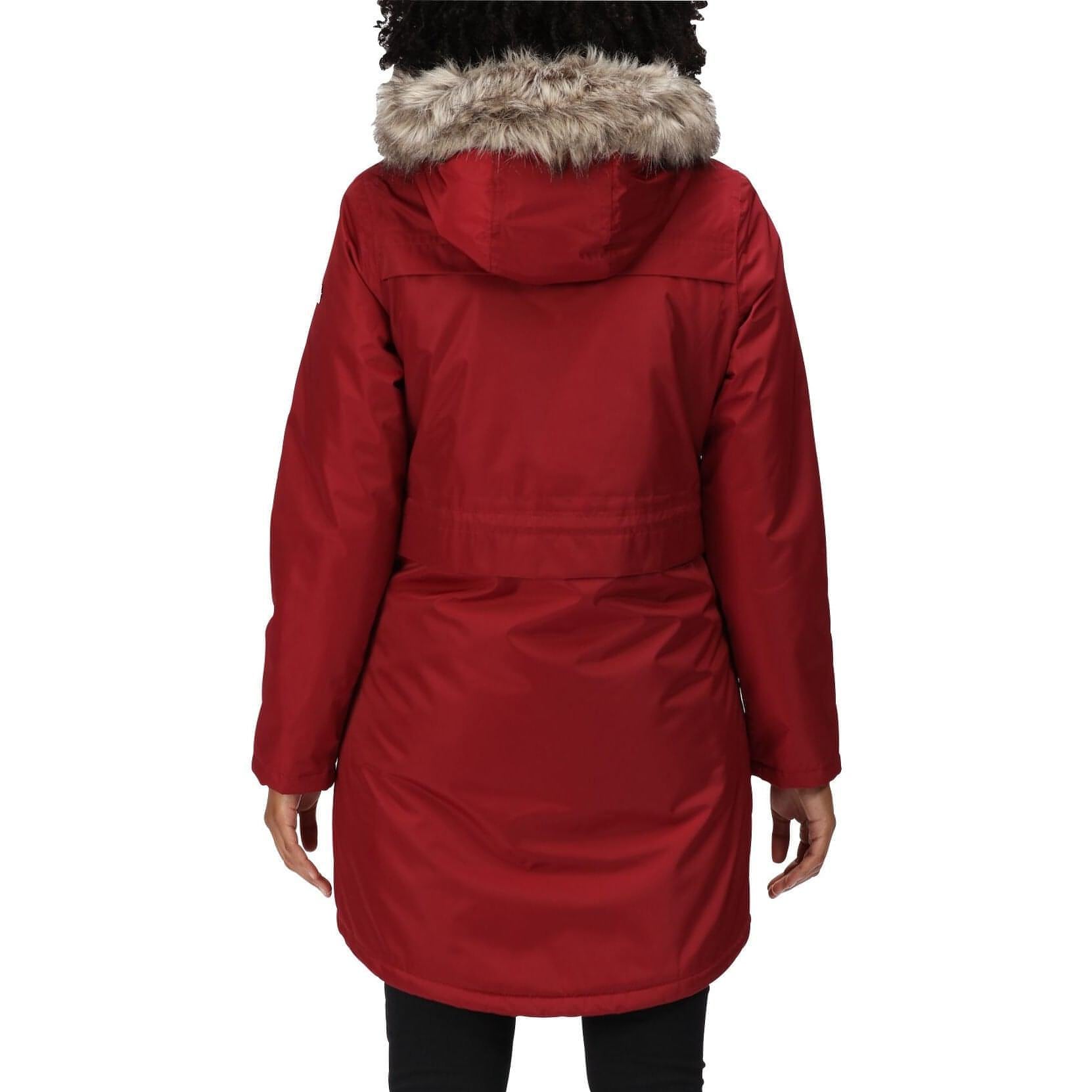 Regatta Lexis Waterproof Insulated Parka Jacket Rwp301 Back View