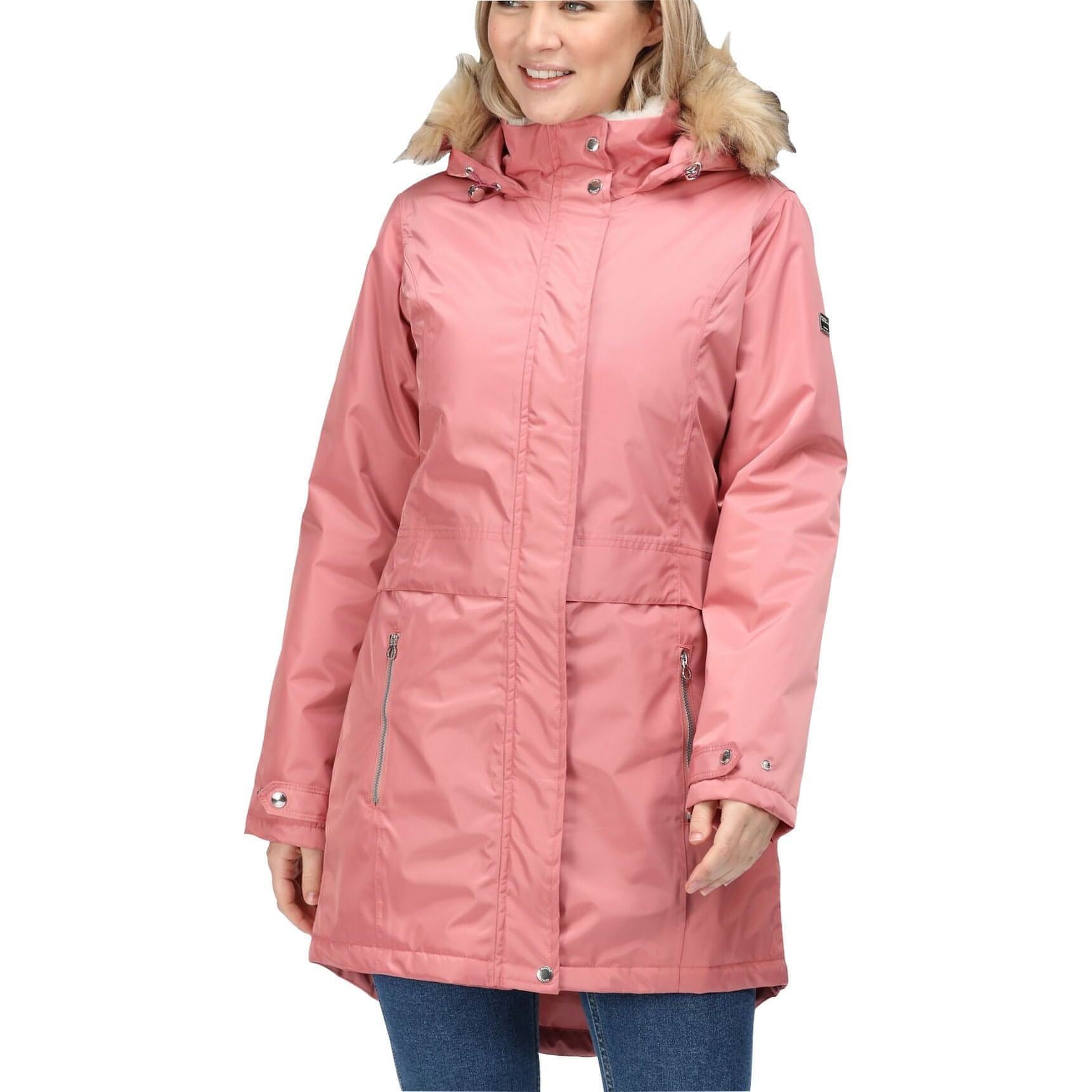 Regatta Lexis Waterproof Insulated Womens Parka Jacket - Pink