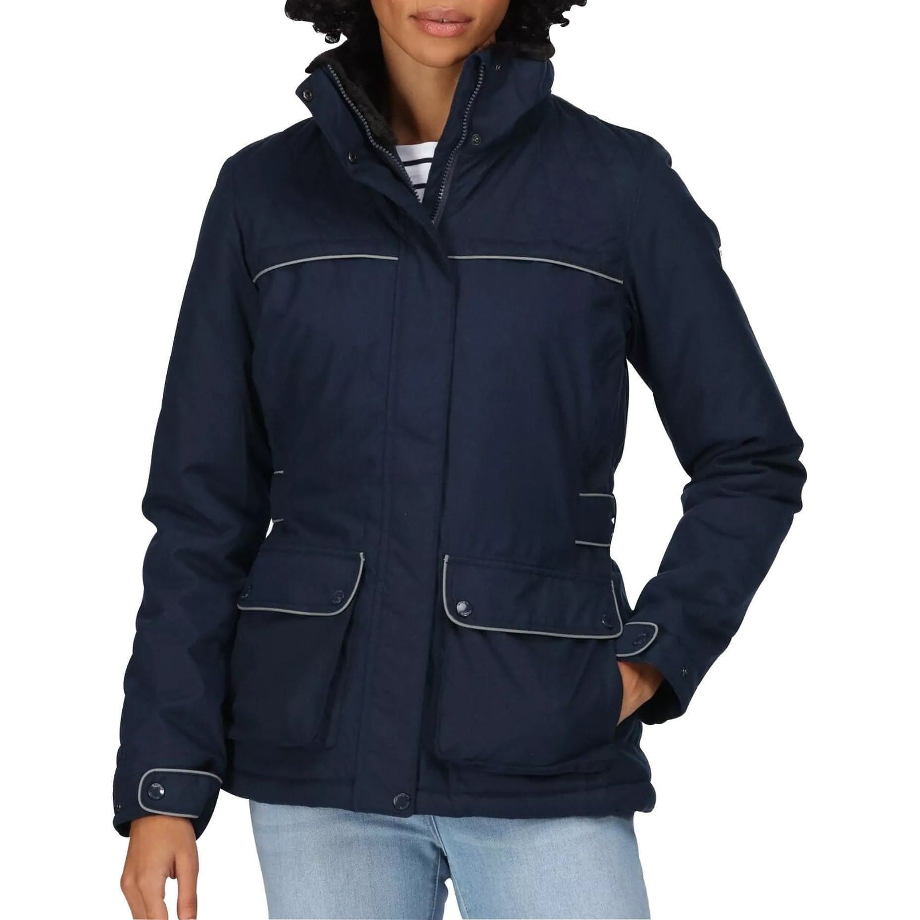 Regatta Linnette Insulated Womens Waterproof Jacket Navy – Start